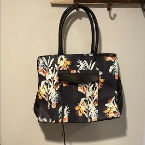 Rebecca Minkoff Black Floral Tote